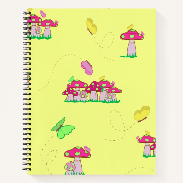 Carnet Paix Amour Champignons (Devant)