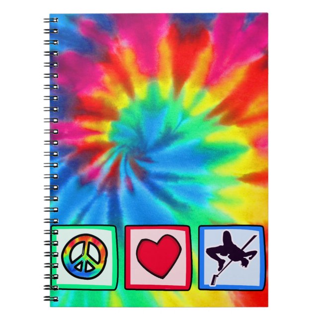 Carnet Paix, amour, en hauteur (Devant)