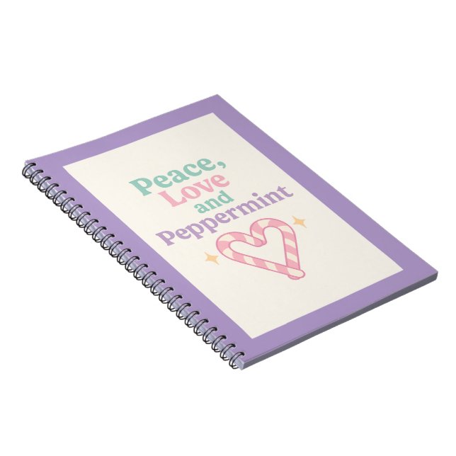 Carnet Paix, Amour et Menthe Poivrée (Côté Droit)