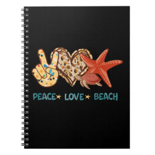 Carnet Paix, Amour, Plage   Paix à la main, Coeur, Tortue