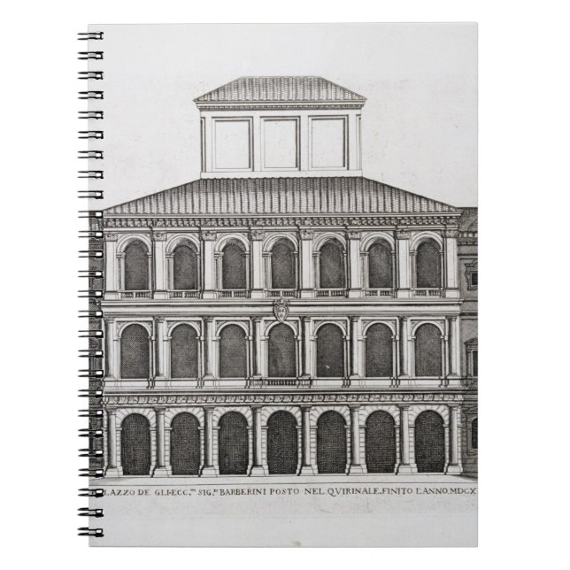 Carnet Palazzo Barberini sur le Quirinale, fini 1630, (Devant)