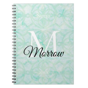 Carnet Pale Jade Batik Nom et année