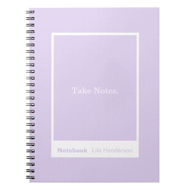 Carnet Pale Lavender Purple Block Quote Classic (Devant)