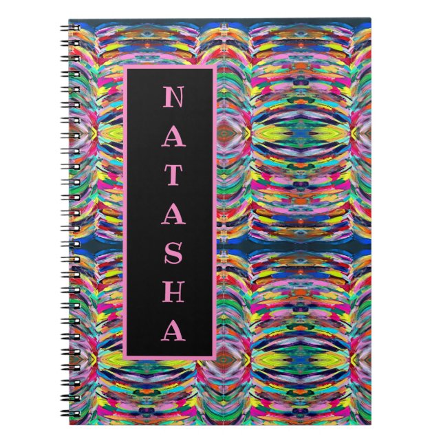 Carnet Palette d'artiste colorée (Devant)