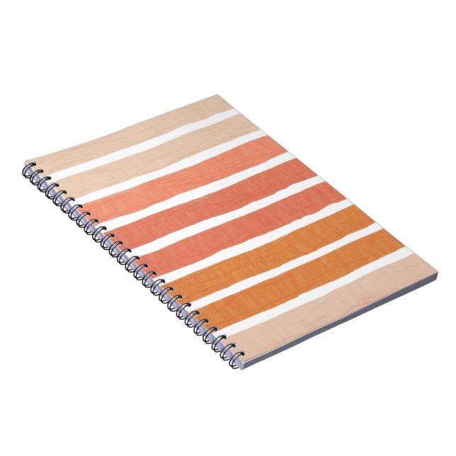 Carnet Palette de traits de brosse chaude (Côté Droit)