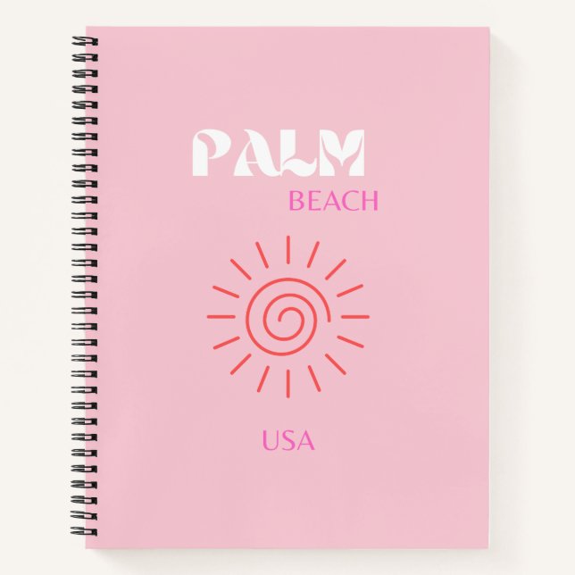 Carnet Palm Beach, Preppy, Preppy Room, Rose (Devant)