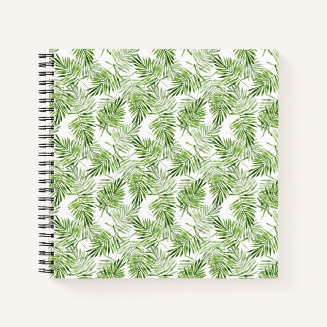 Carnet Palm vert Feuilles (Devant)