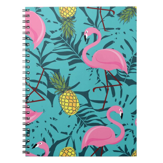 Carnet Palme de Flamants roses roses : Exotic Hawaii (Devant)