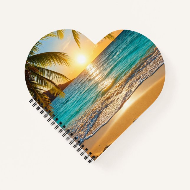 Carnet Palmiers de l'heure dorée de Palm Beach (Devant)