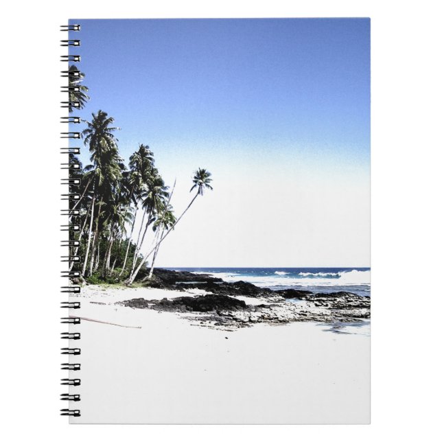 Carnet Palmiers exotiques & plage paradisiaque (Devant)
