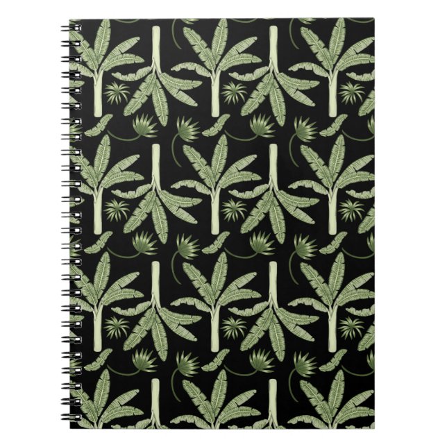 Carnet palmiers tropicaux sans couture motif (Devant)