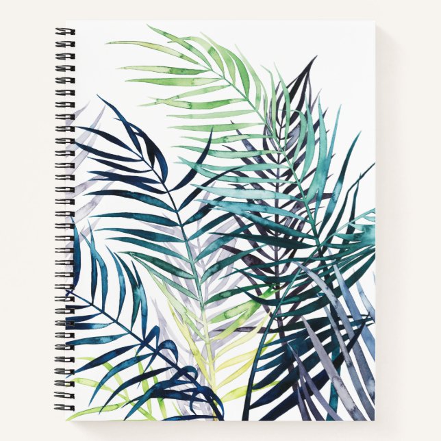 Carnet Palmiers Twilight - Feuilles tropicaux (Devant)