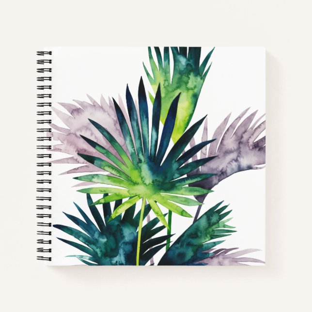 Carnet Palmiers Twilight - Franges de palmiers (Devant)