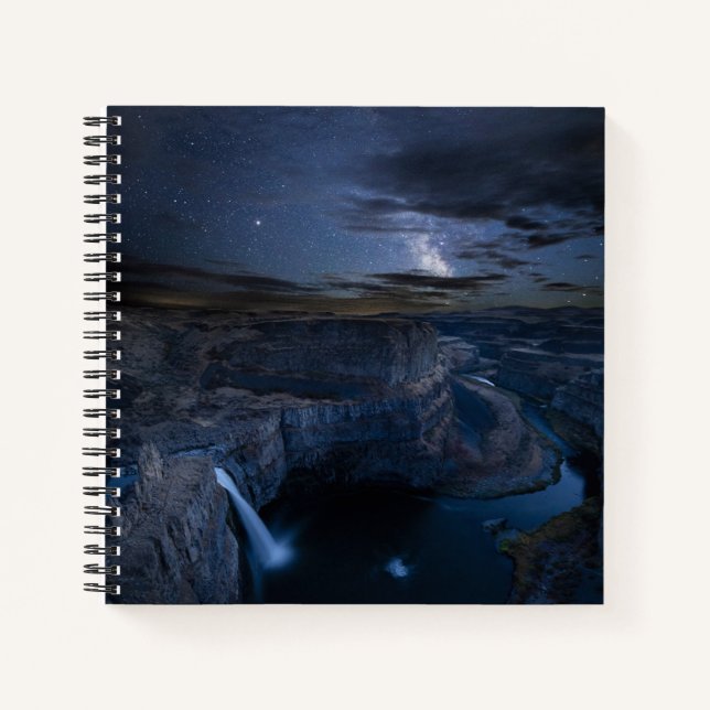 Carnet Palouse Falls Park & Voie Lactée | État de Washing (Devant)
