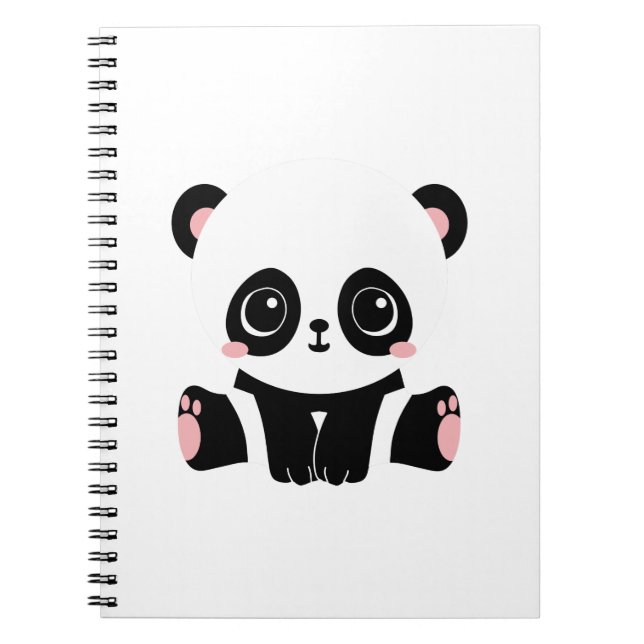 Carnet Panda bébé mignonne (Devant)