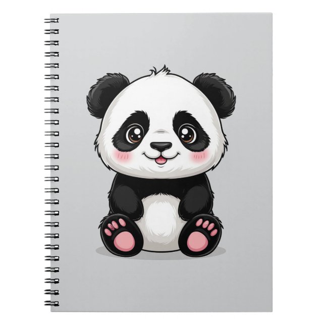 Carnet Panda de dessin animé adorable (Devant)