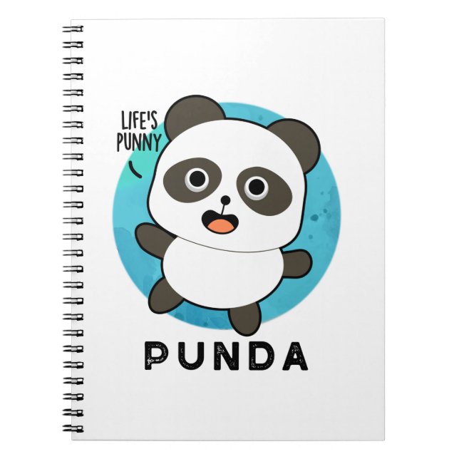 Carnet Panda Drôle Animal Panda Jeu de Mots (Devant)