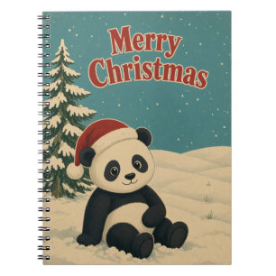 Carnet Panda Hiver Champ Animal Noël