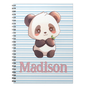 Carnet Panda Mignon Personnalisé