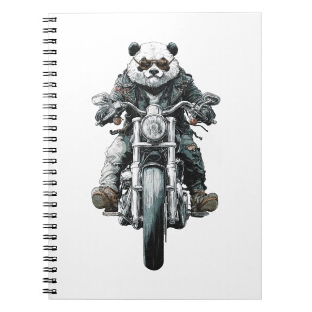 Carnet Panda motard (Devant)