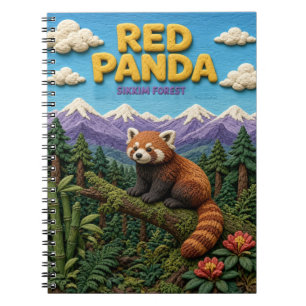 Carnet Panda roux Forêt de Sikkim Moderne KlayKoo