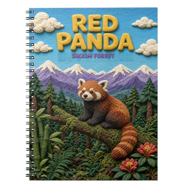 Carnet Panda roux Forêt de Sikkim Moderne KlayKoo (Devant)