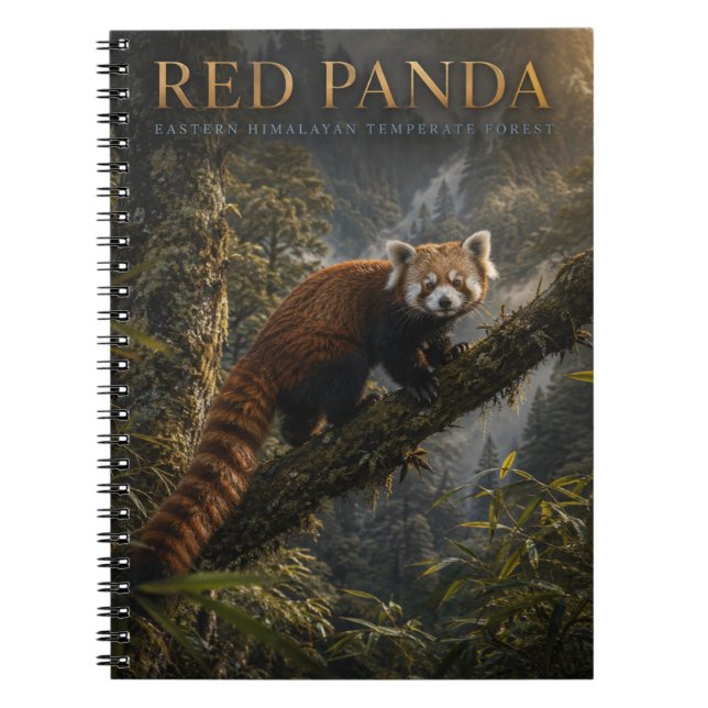 Carnet Panda roux Forêt himalayenne ANIMAUX (Devant)