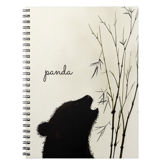 Carnet Panda Silhouette (Devant)