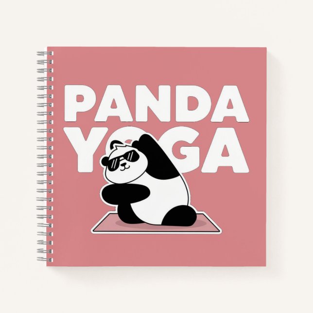 Carnet panda yoga (Devant)