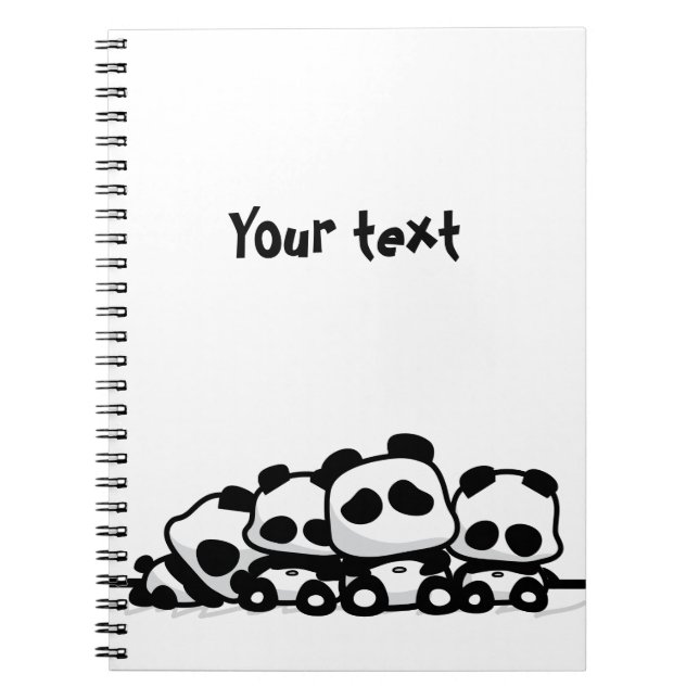 Carnet Pandas de sommeil (Devant)