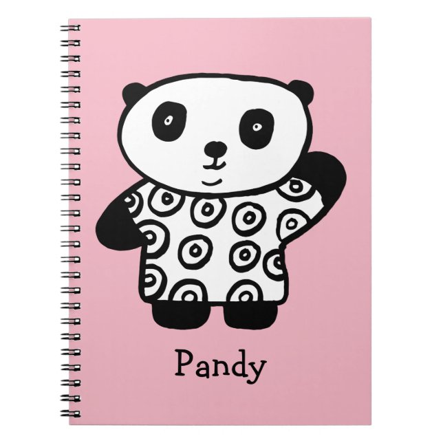 Carnet Pandy personnalisé le Panda (Devant)
