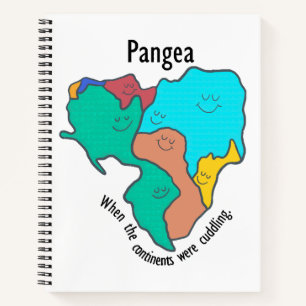 Carnet Pangea Continents Câlinant Multicolore