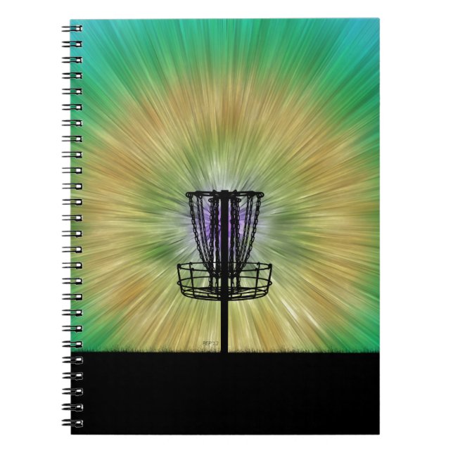 Carnet Panier de golf de Tie Dye Disk (Devant)