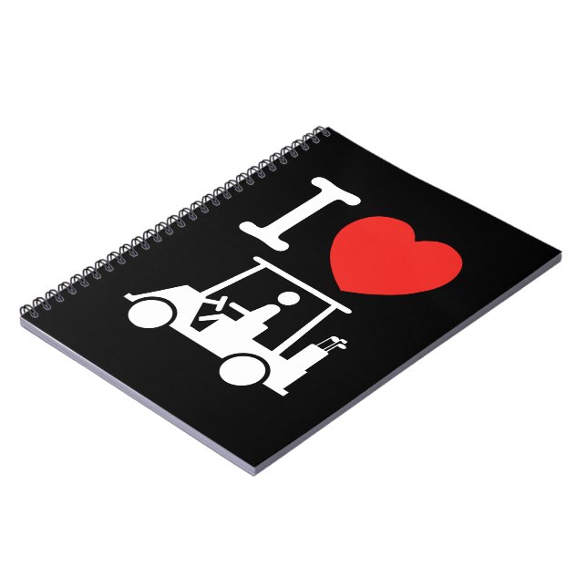 Carnet Panier de golf I Heart (Love) (Côté gauche)