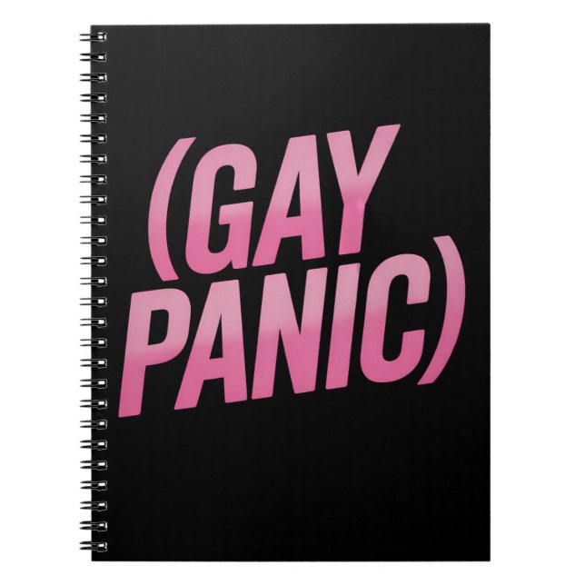 Carnet Panique gay protestation LGBTQ Fierté (Devant)