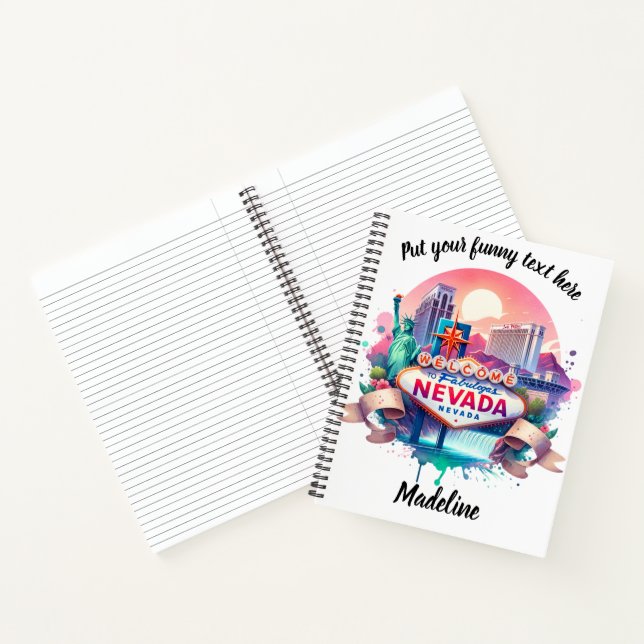 Carnet Panneau de bienvenue vibrant pour les attractions  (Intérieur)
