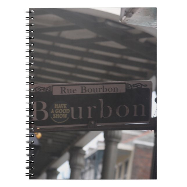 Carnet Panneau de la rue Bourbon  (Devant)