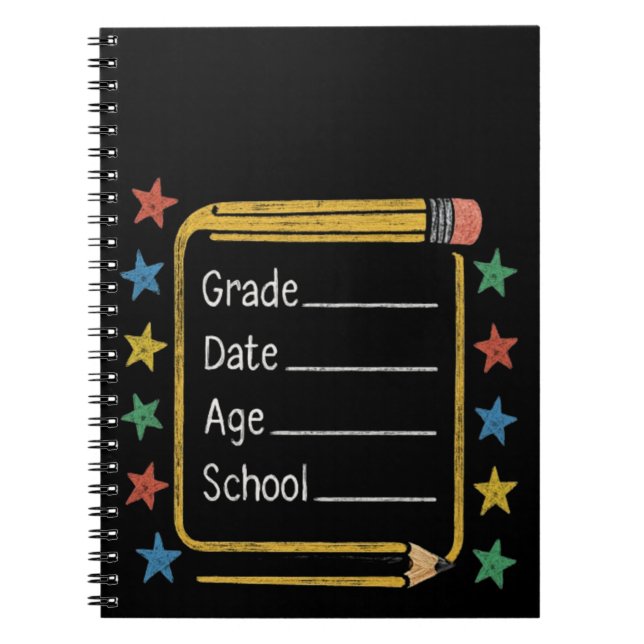 Carnet Panneau de rentrée scolaire | Premier jour d'école (Devant)