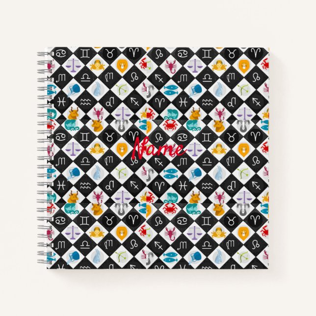 Carnet Panneau solaire Zodiac Calendrier Astrologie Thund (Devant)