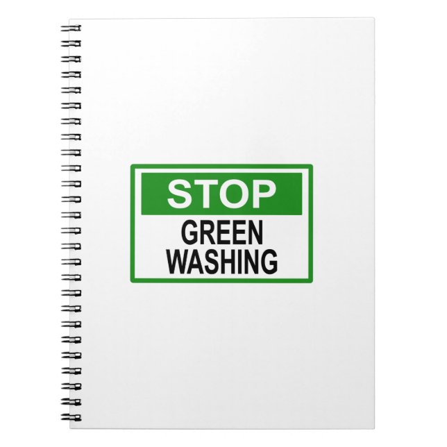 Carnet Panneau Stop au Greenwashing (Devant)