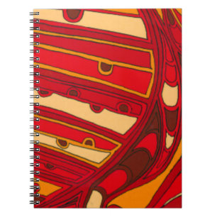 Carnet Panneaux orange Abstraits