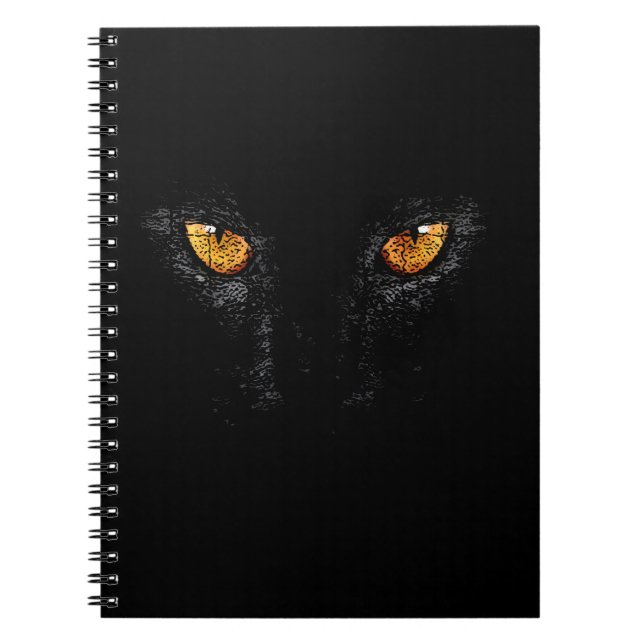 CARNET PANTHER, BLACK, NIGHT (Devant)