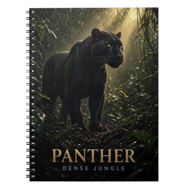 Carnet Panthère Faune de la jungle dense ANIMAL (Devant)