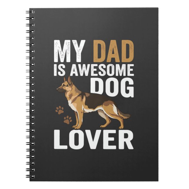 Carnet Papa amateur de chien est formidable (Devant)