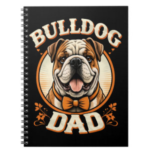 Carnet Papa Bouledogue – Cute Vintage Bouledogue Fête des