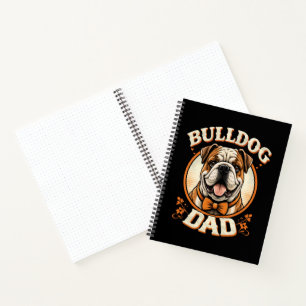 Carnet Papa Bouledogue – Cute Vintage Bouledogue Fête des