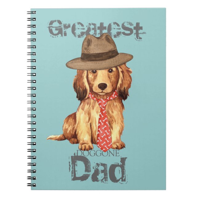 Carnet Papa Dachshund (Devant)
