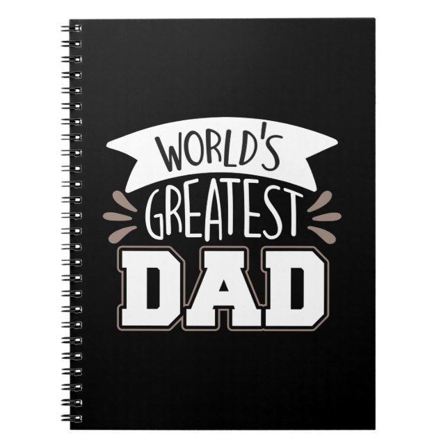 Carnet Papa Gift le plus grand papa du monde (Devant)