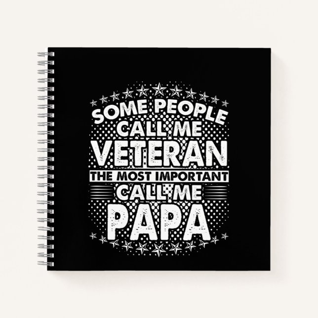 Carnet Papa vétéran (Devant)