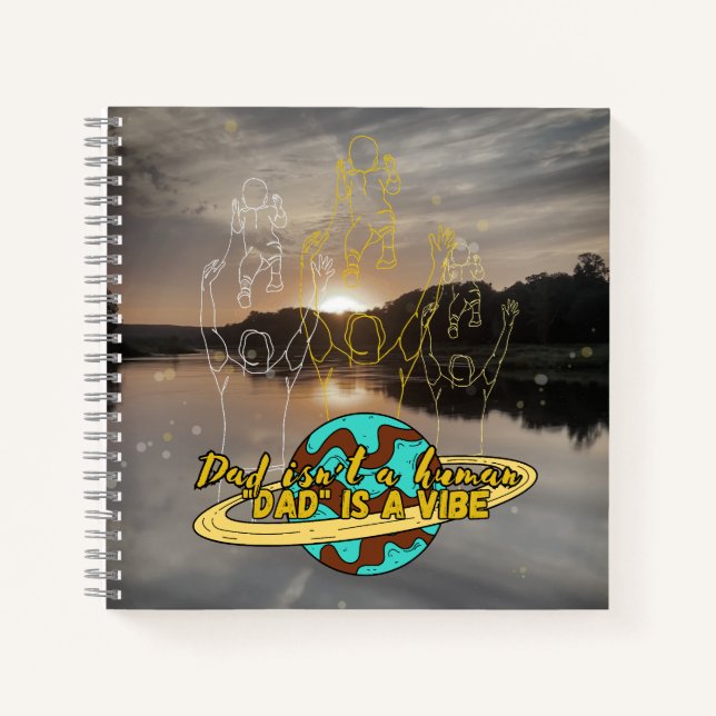 Carnet Papa, vibe Linge de bébé (Devant)